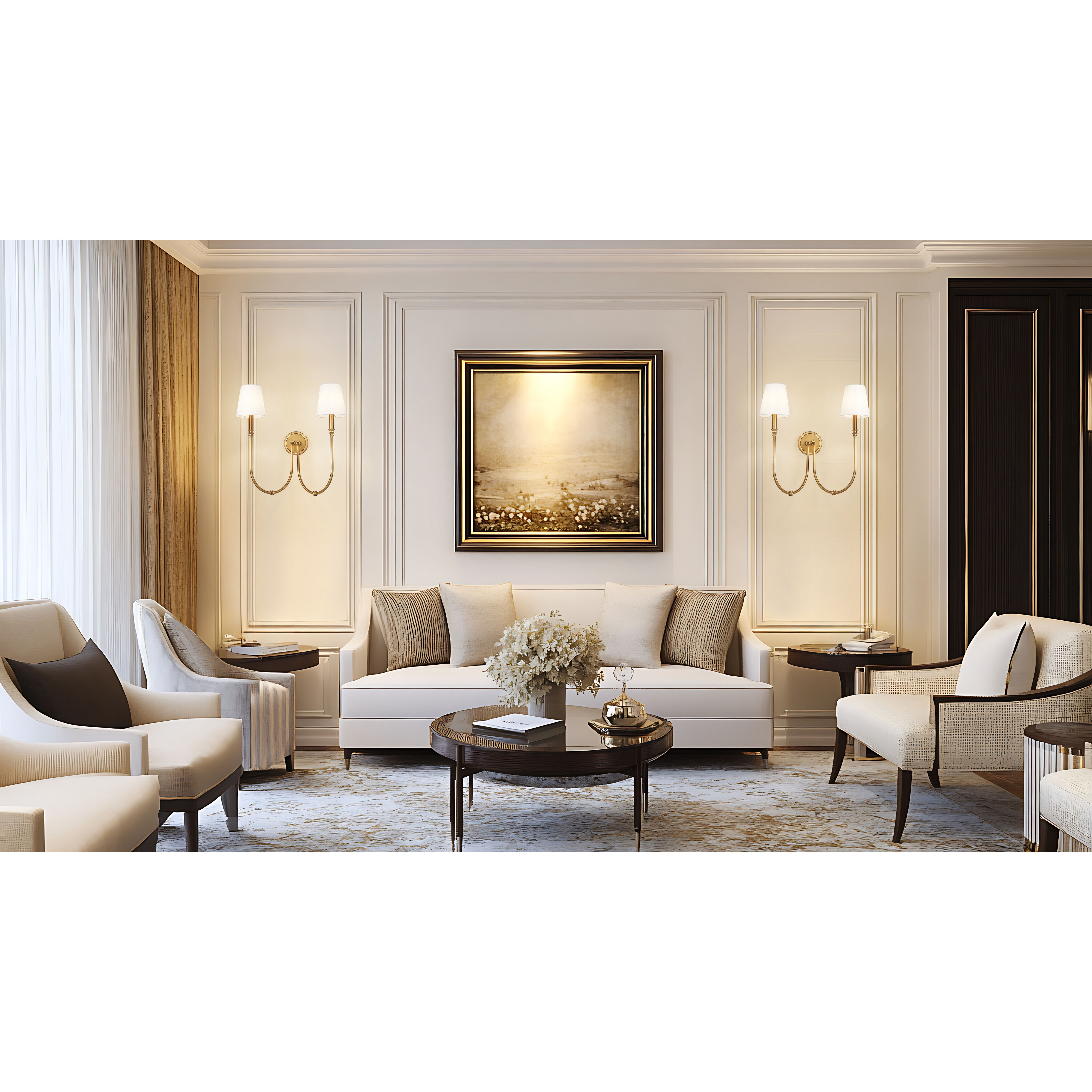 Jisele Wall Sconce Wall Light in Rubbed Brass