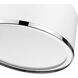 Arlo 2 Light 12.25 inch Matte White and Chrome Flush Mount Ceiling Light