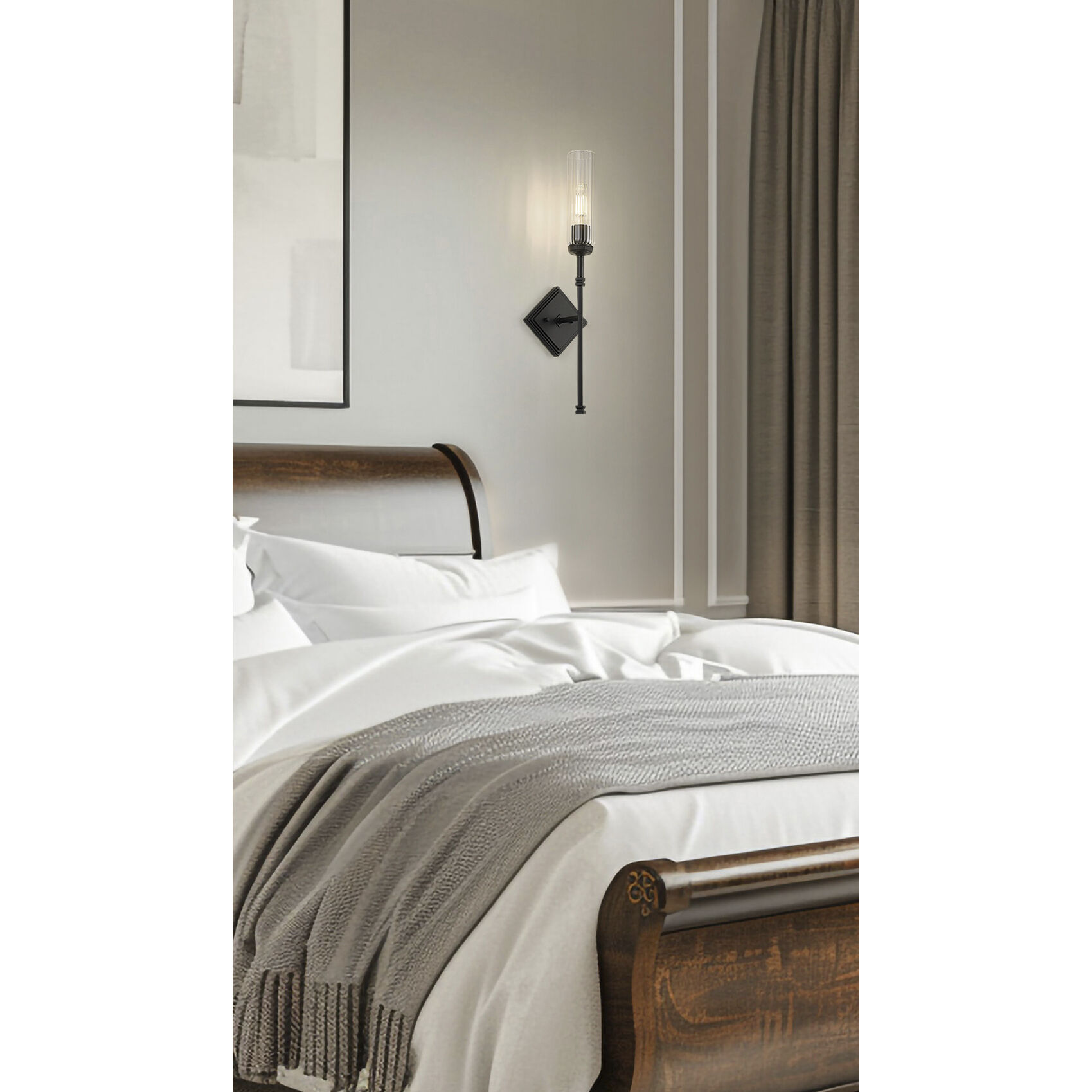 Esme Wall Sconce Wall Light in Matte Black