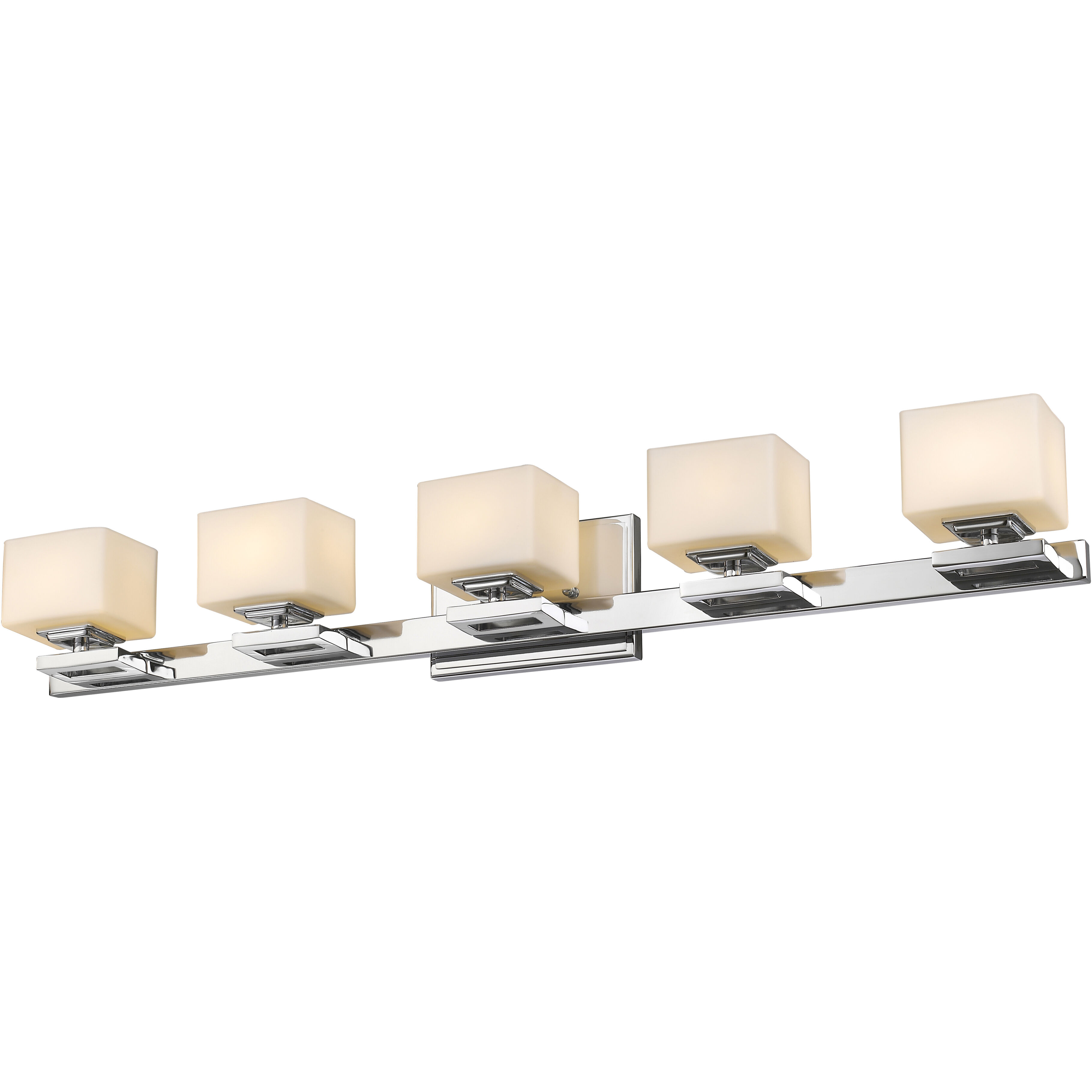 Cuvier 5 Light 34.6 inch Chrome Vanity Wall Light in G9