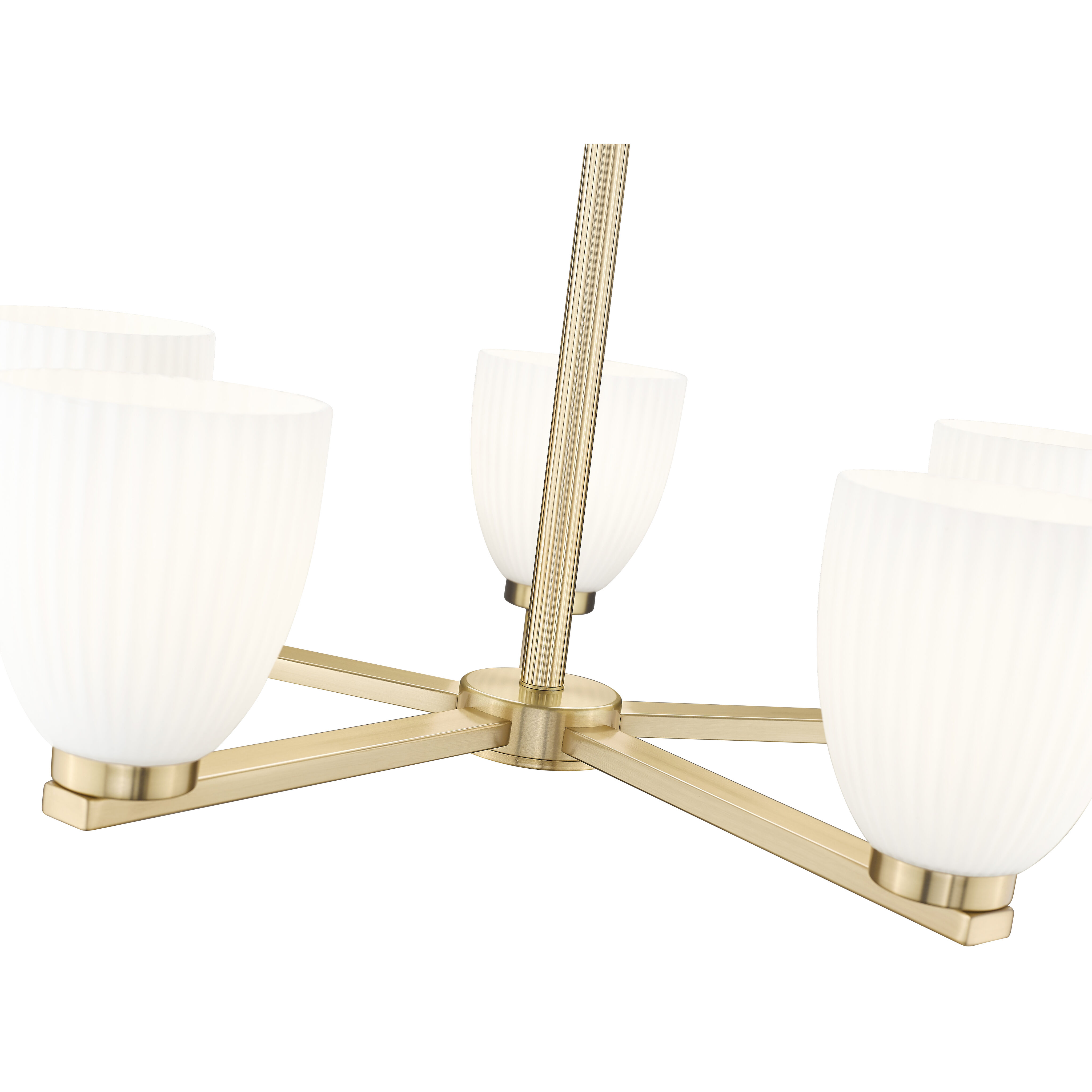 Naya 5 Light 25.25 inch Modern Gold Chandelier Ceiling Light