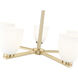 Naya 5 Light 25.25 inch Modern Gold Chandelier Ceiling Light