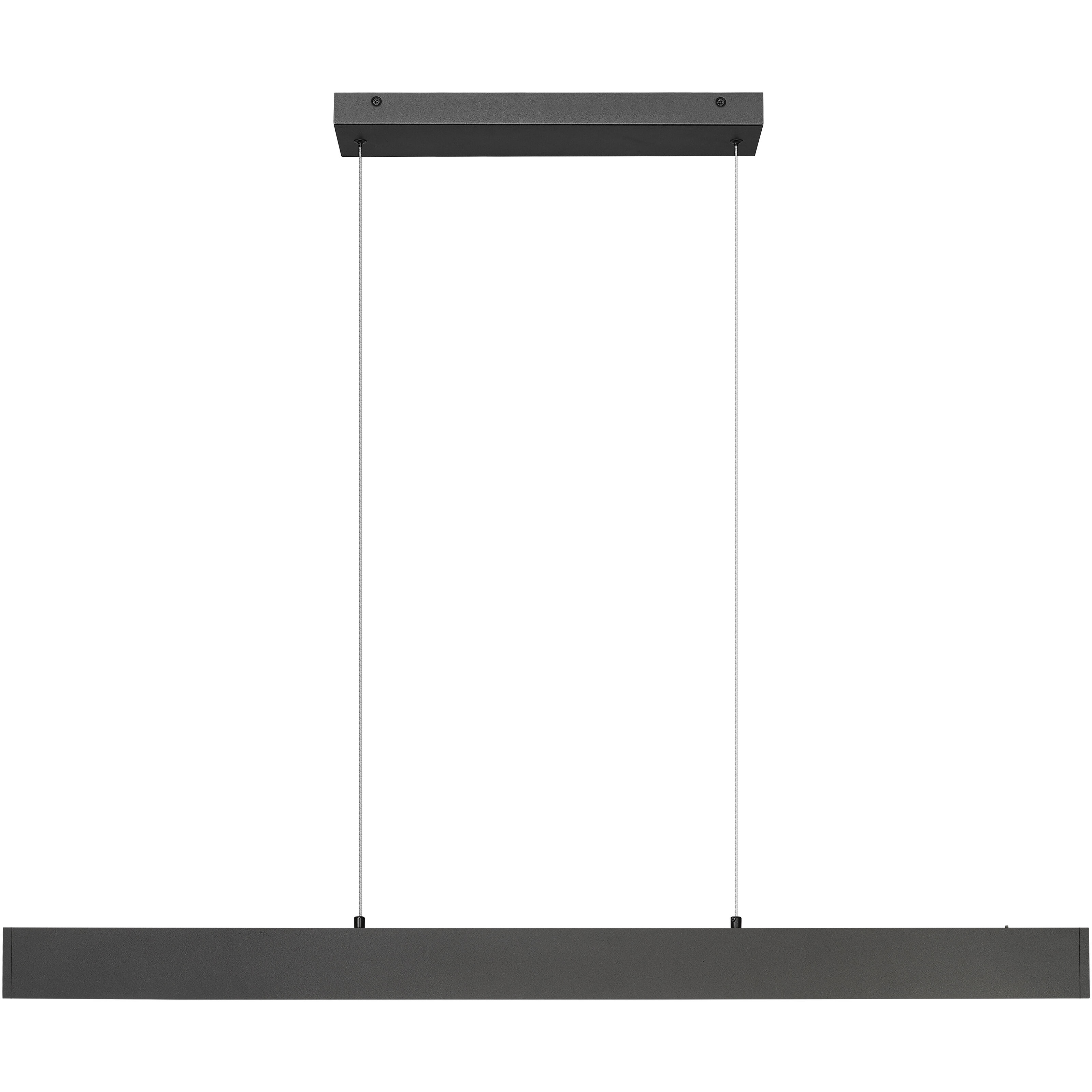 Hudson Linear Chandelier Ceiling Light in Matte Black