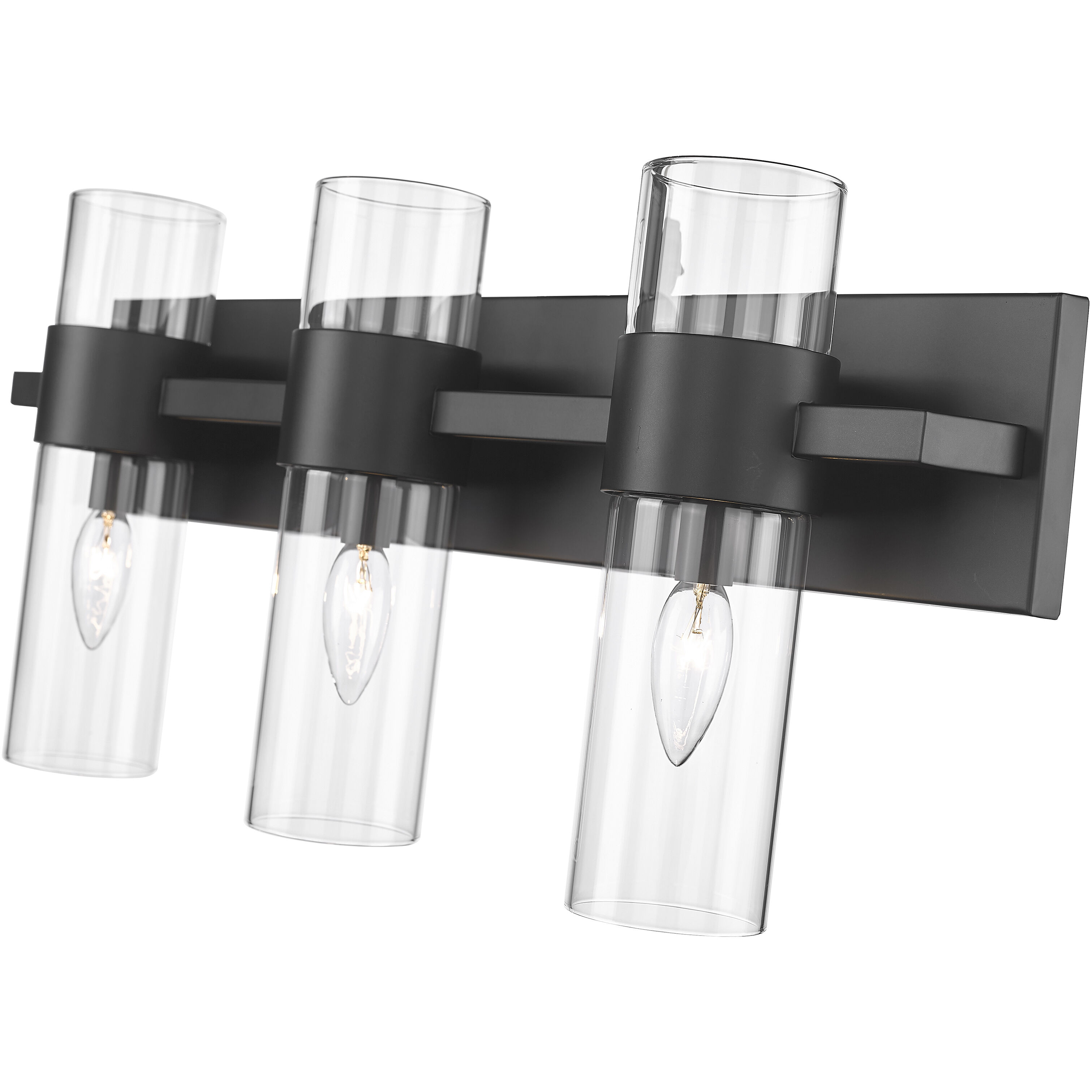Lawson 3 Light 25 inch Matte Black Vanity Wall Light