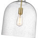 Pearson 1 Light 12 inch Rubbed Brass Pendant Ceiling Light