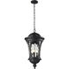 Doma 5 Light 14 inch Black Outdoor Chain Mount Ceiling Fixture