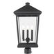 Beacon 3 Light 12.00 inch Post Light & Accessory