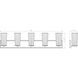 Titus 5 Light 40 inch Matte Black Bath Vanity Light Wall Light