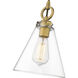 Harper 1 Light 8 inch Rubbed Brass Pendant Ceiling Light