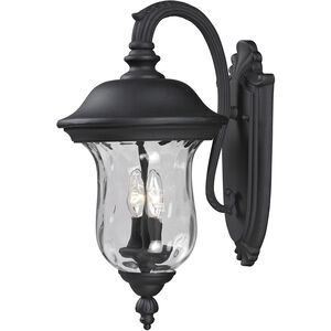 Armstrong 2 Light 19.5 inch Black Outdoor Wall Light