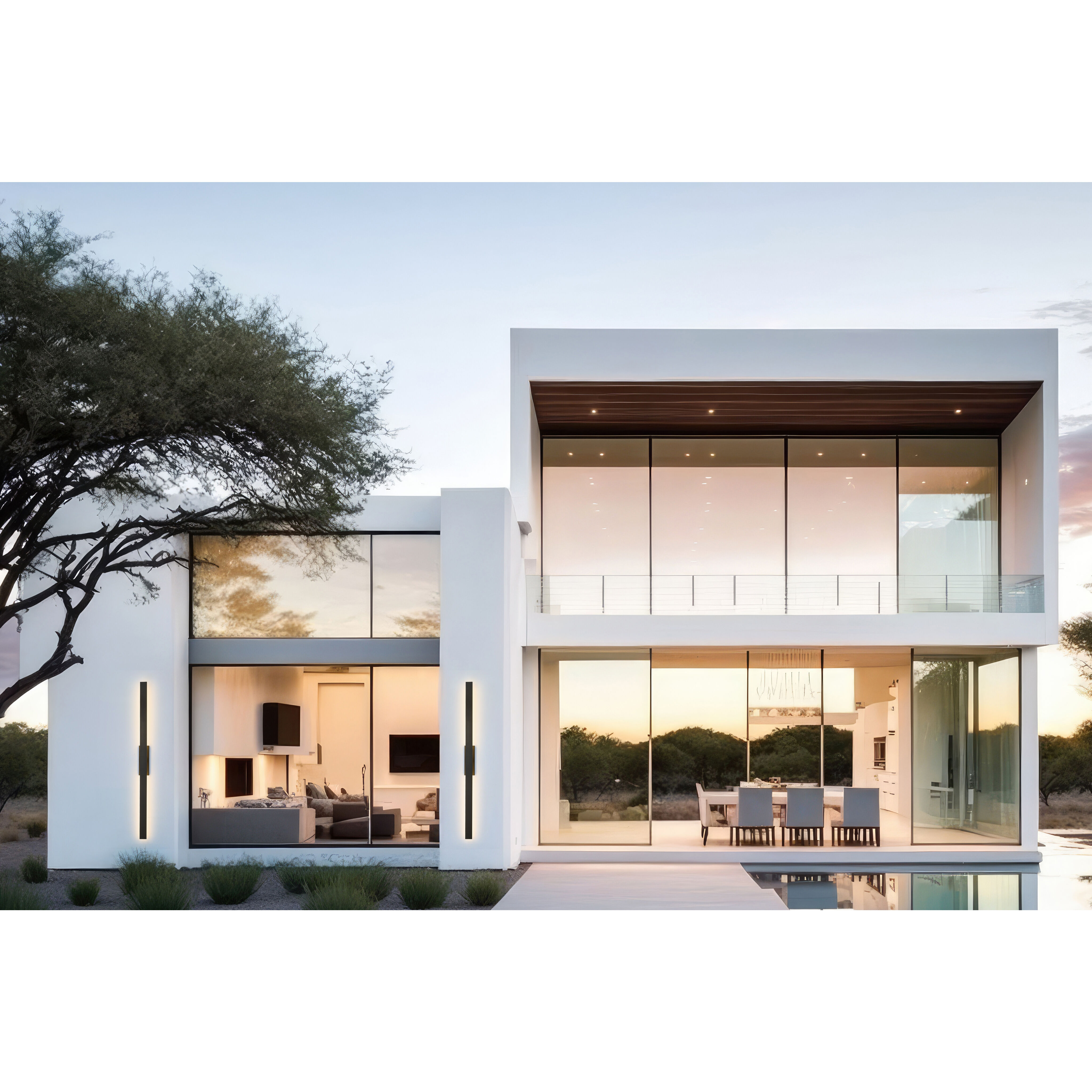 Stylet LED 3.75 inch Sand Black Outdoor Wall Light