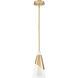 Aimie 1 Light 7 inch Modern Gold Pendant Ceiling Light