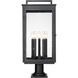 Hartwell 5 Light 28.75 inch Sand Black Outdoor Pier Mounted Fixture