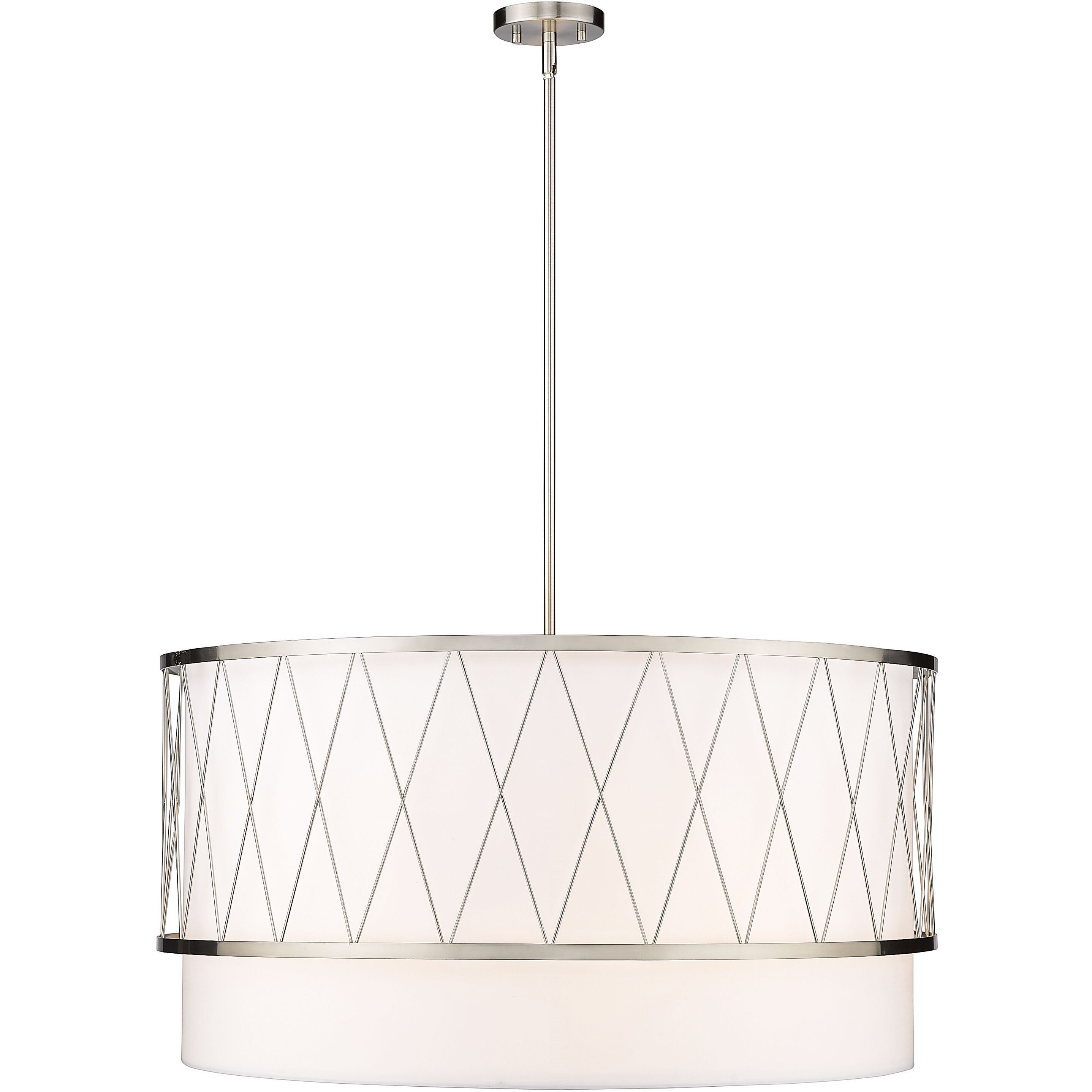 Dalton 5 Light 32 inch Brushed Nickel Pendant Ceiling Light