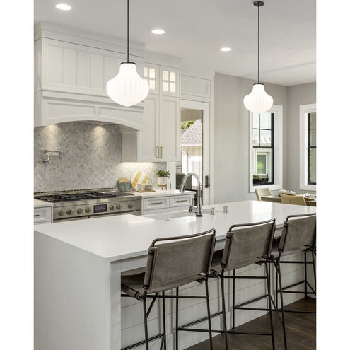Newbury 1 Light 13 inch Matte Black Pendant Ceiling Light