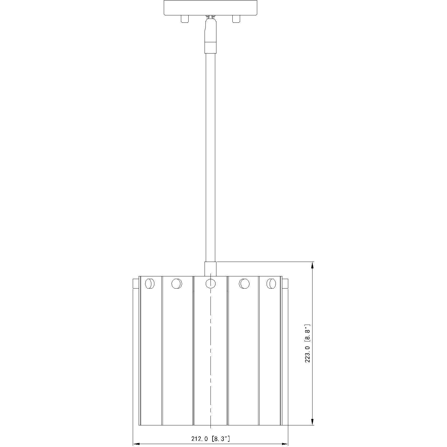 Glacier 1 Light 8.5 inch Matte Black Pendant Ceiling Light