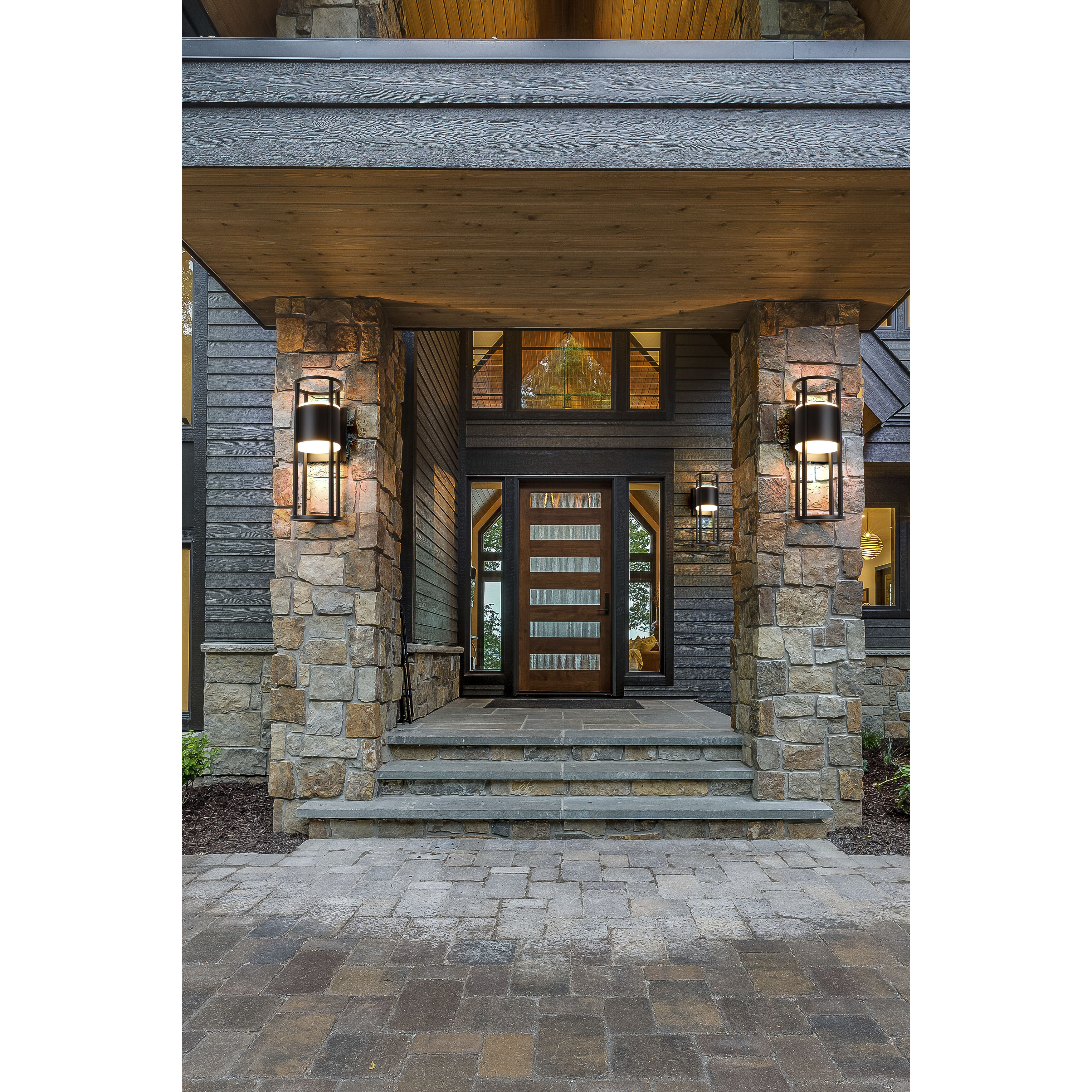 Z Lite Luca Outdoor Wall Sconce Black 517B BK LED
