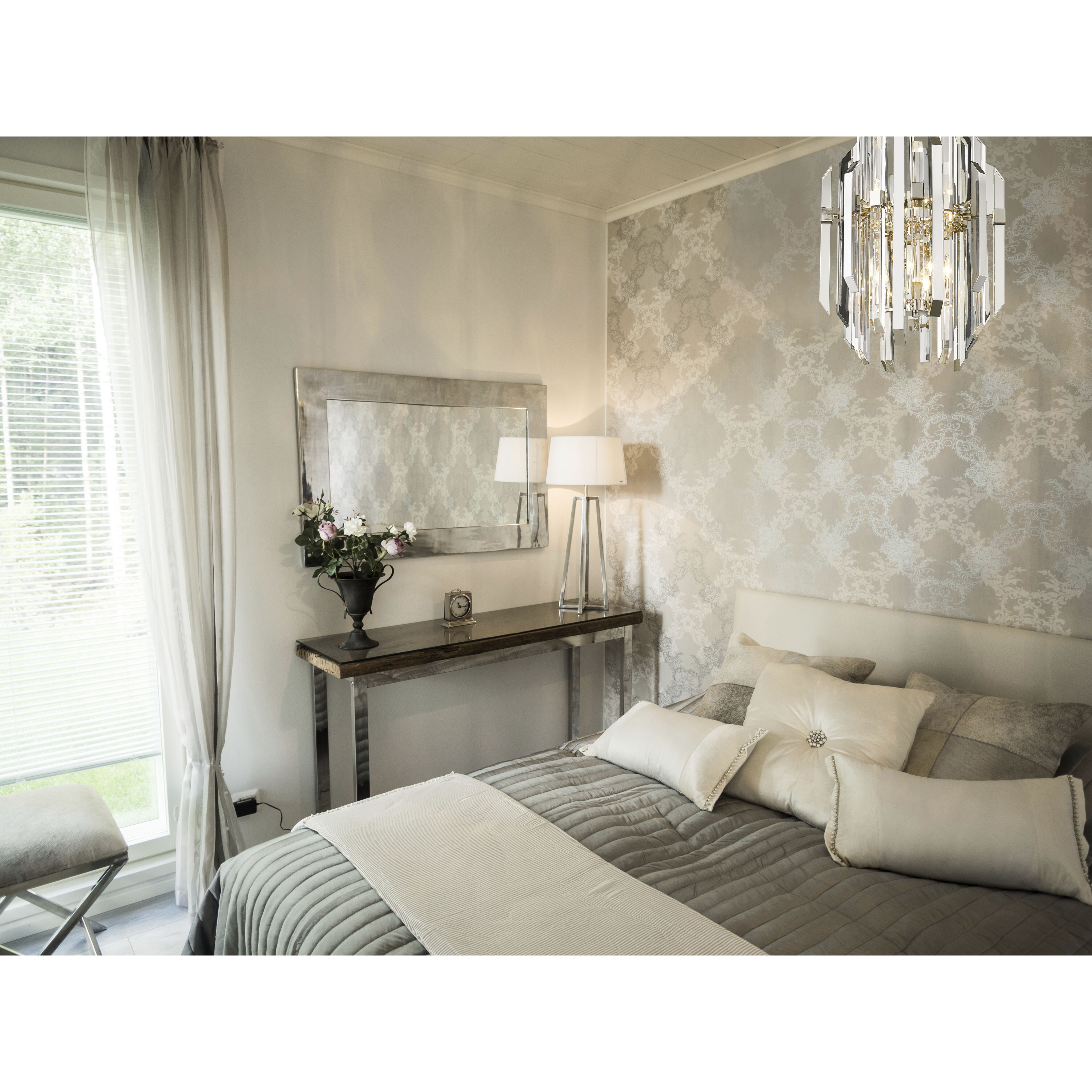 Bova 9 Light 20 inch Polished Nickel Chandelier Ceiling Light