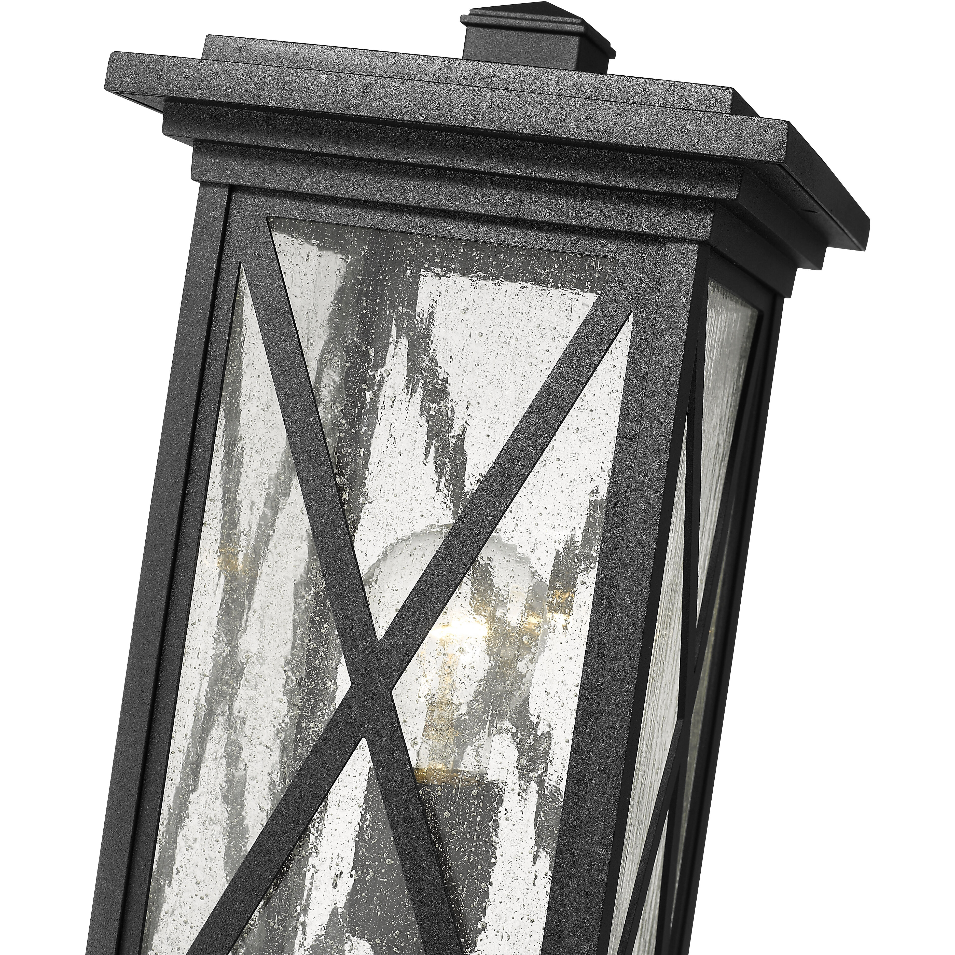 Brookside 1 Light 18.5 inch Black Outdoor Pier Mounted Fixture