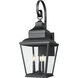 Raphael 3 Light 30.5 inch Sand Black Outdoor Wall Light in Soft Sand Black