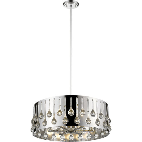 Oberon 6 Light 24.5 inch Chrome Chandelier Ceiling Light