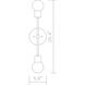 Neutra 2 Light 6 inch Matte Black and Polished Nickel Wall Sconce Wall Light