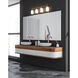 Orion 4 Light 31.25 inch Modern Gold Bath Vanity Light Wall Light