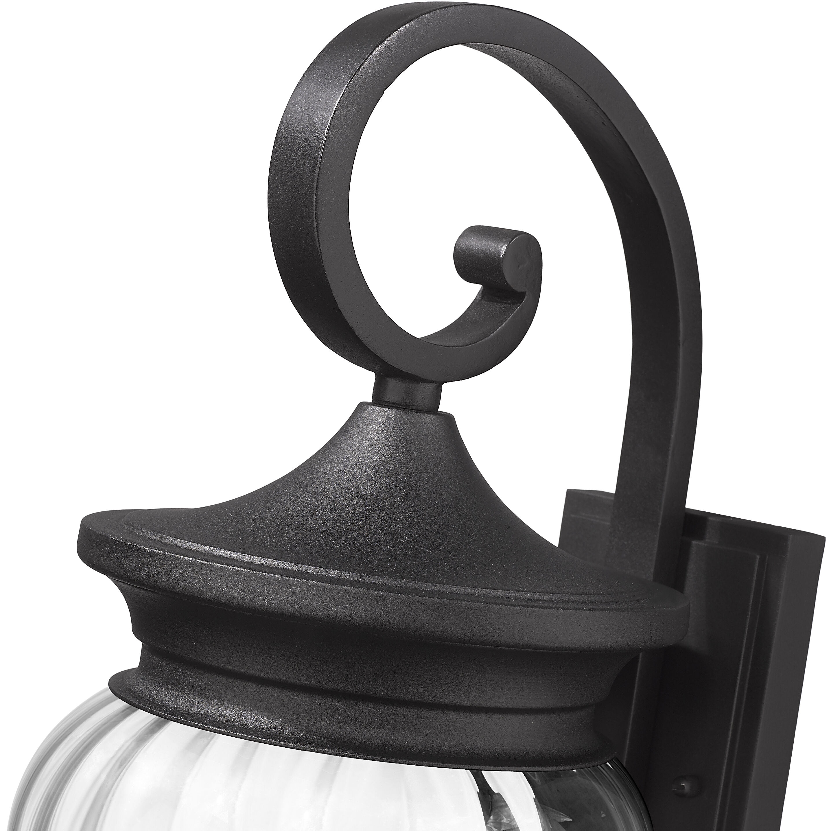 Davina Outdoor Wall Light in Black, G9