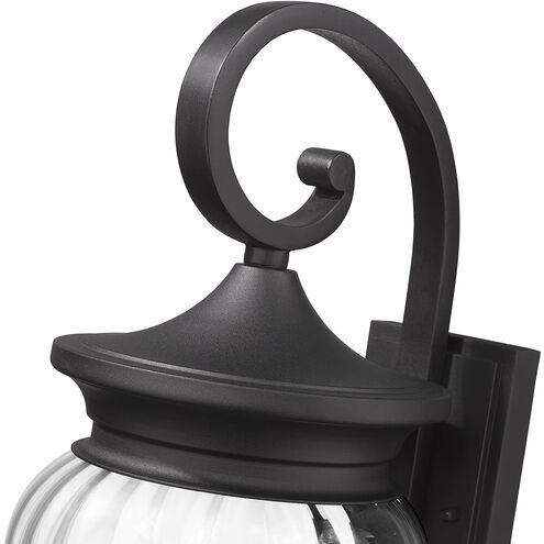 Davina Outdoor Wall Light in Black, G9
