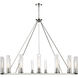 Beau 15 Light 60 inch Polished Nickel Chandelier Ceiling Light