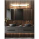 Zane LED 40 inch Modern Gold Vanity Wall Light