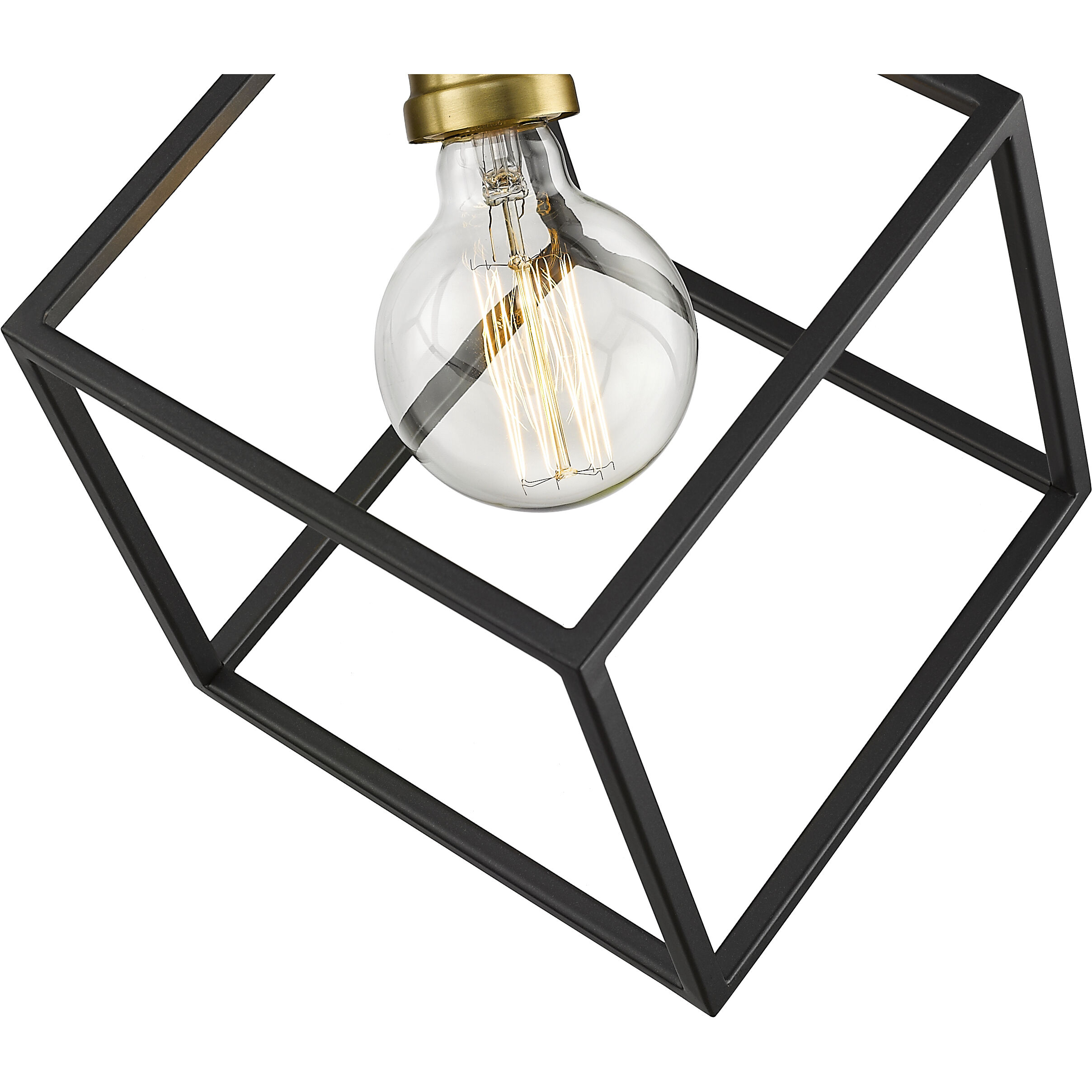 Vertical 1 Light 11.25 inch Bronze and Olde Brass Pendant Ceiling Light