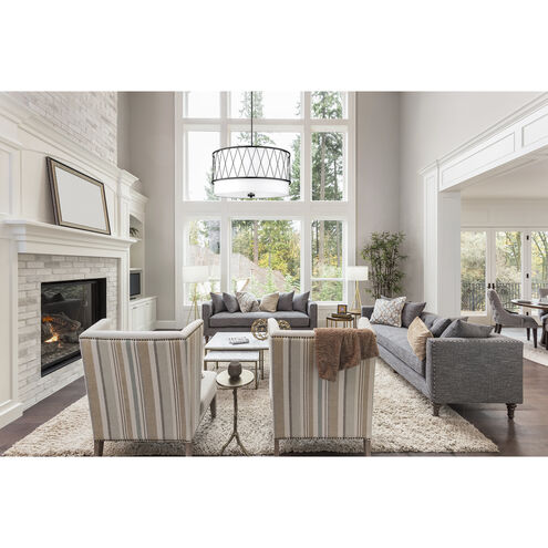 Dalton 5 Light 32 inch Matte Black Pendant Ceiling Light