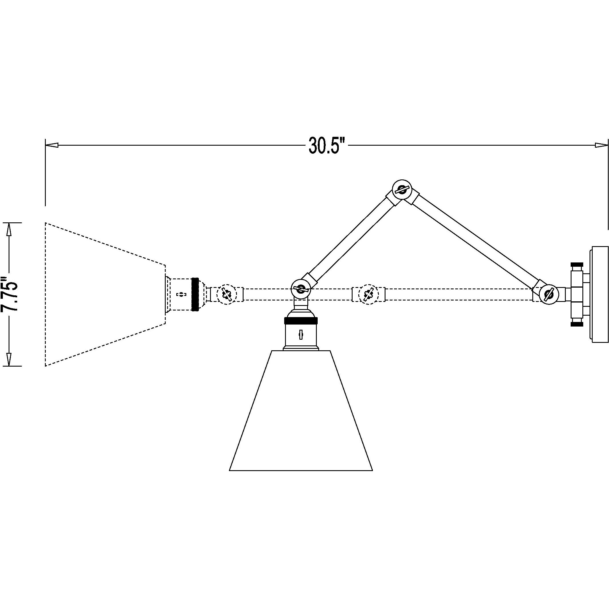Gayson 1 Light 7.75 inch Matte Black Wall Sconce Wall Light