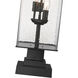 Sana 3 Light 28.75 inch Black Outdoor Pier Mounted Fixture