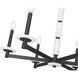 Kaden 6 Light 28 inch Matte Black Chandelier Ceiling Light