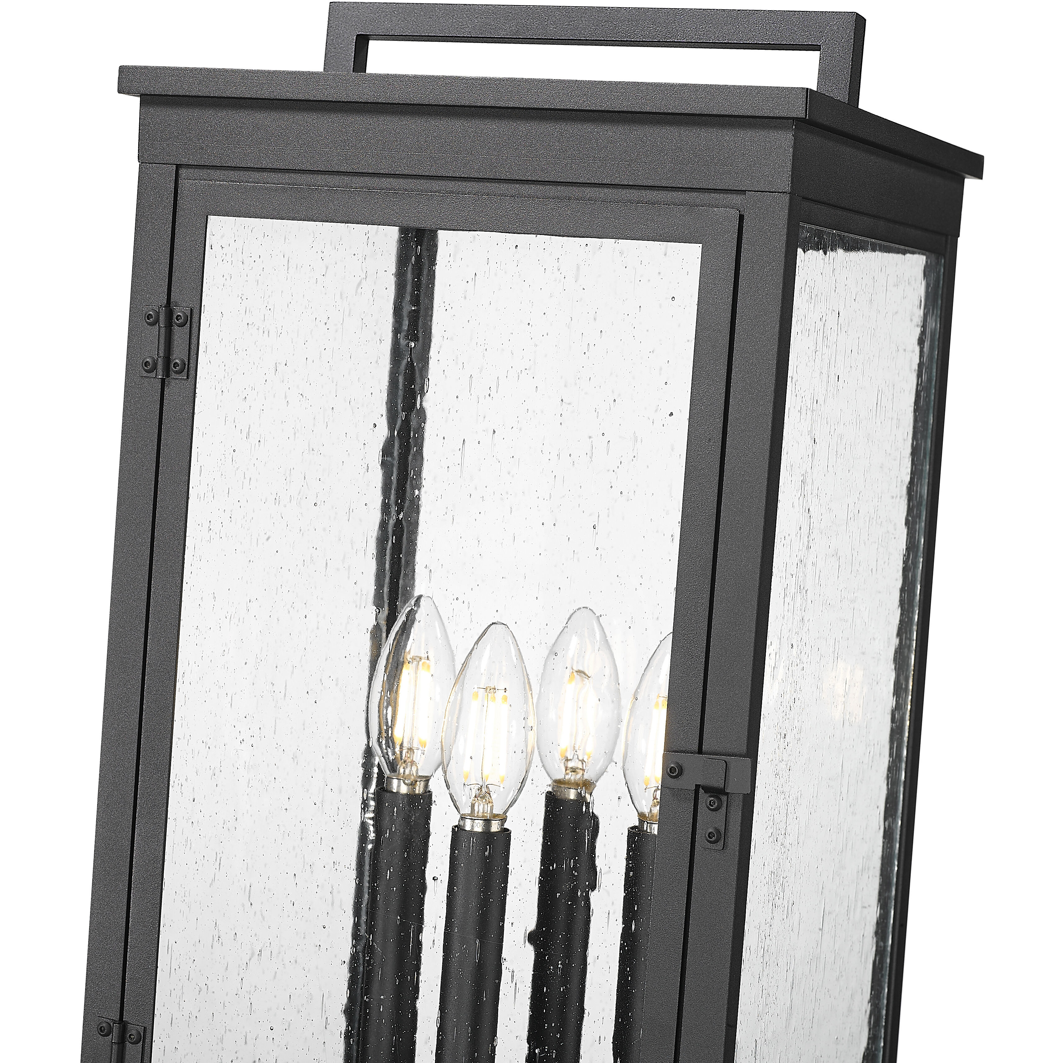 Hartwell 4 Light 115.25 inch Sand Black Outdoor Post Mounted Fixture