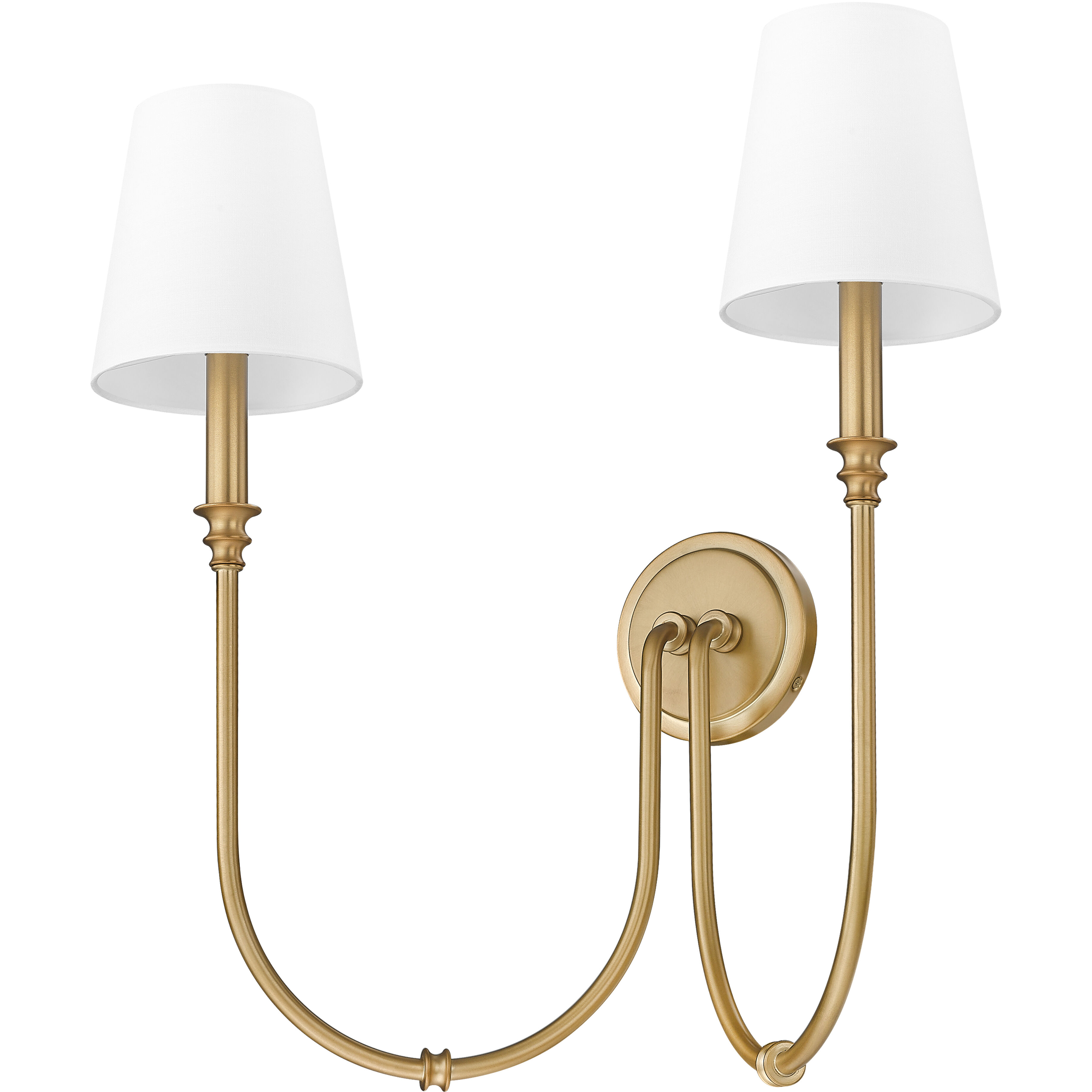 Jisele Wall Sconce Wall Light in Rubbed Brass