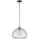 Amon 1 Light 13 inch Chrome Pendant Ceiling Light