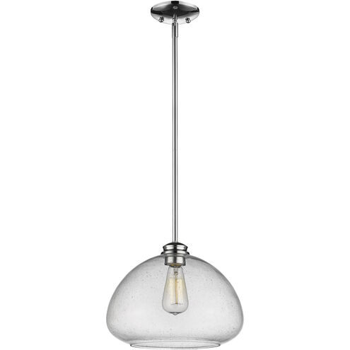 Amon 1 Light 13 inch Chrome Pendant Ceiling Light