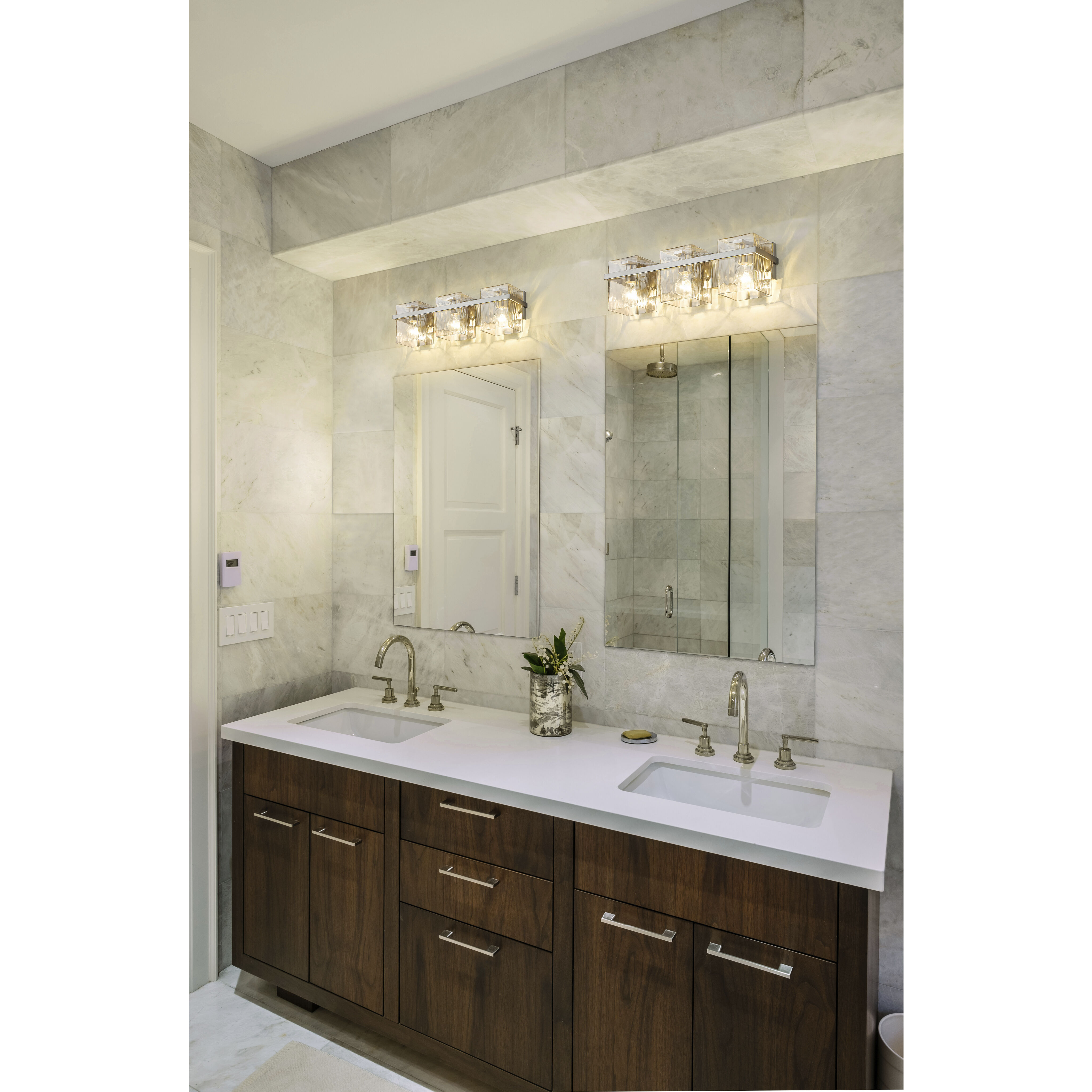 Bennington 3 Light 22.25 inch Brushed Nickel Vanity Wall Light