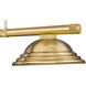 Vanguard 3 Light 58.75 inch Rubbed Brass Billiard Ceiling Light
