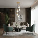 Aimie 5 Light 12 inch Modern Gold Chandelier Ceiling Light