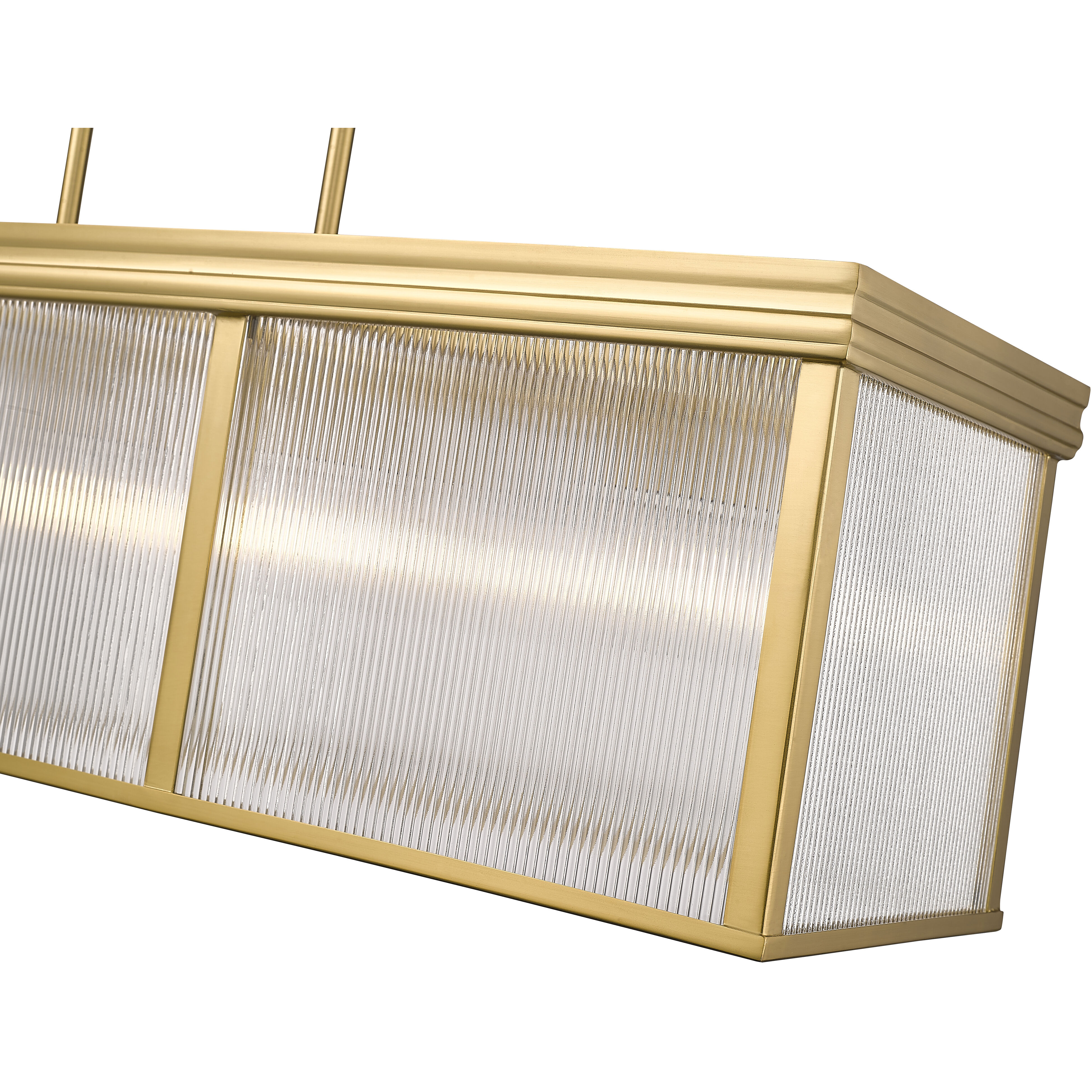 Carnaby 10 Light 42.25 inch Modern Gold Linear Chandelier Ceiling Light