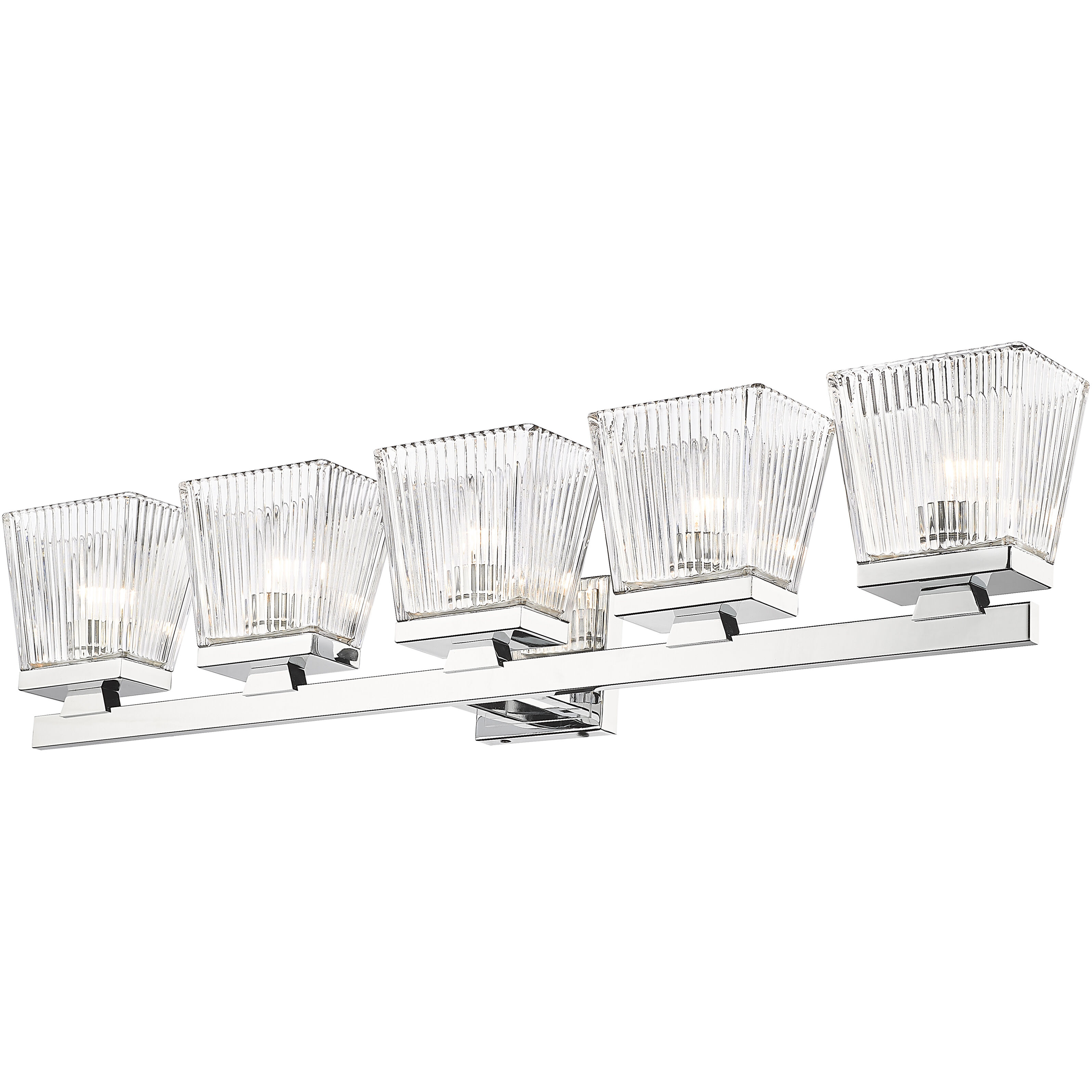 Astor 5 Light 36 inch Chrome Vanity Wall Light