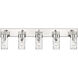 Fontaine 5 Light 44 inch Polished Nickel Vanity Wall Light
