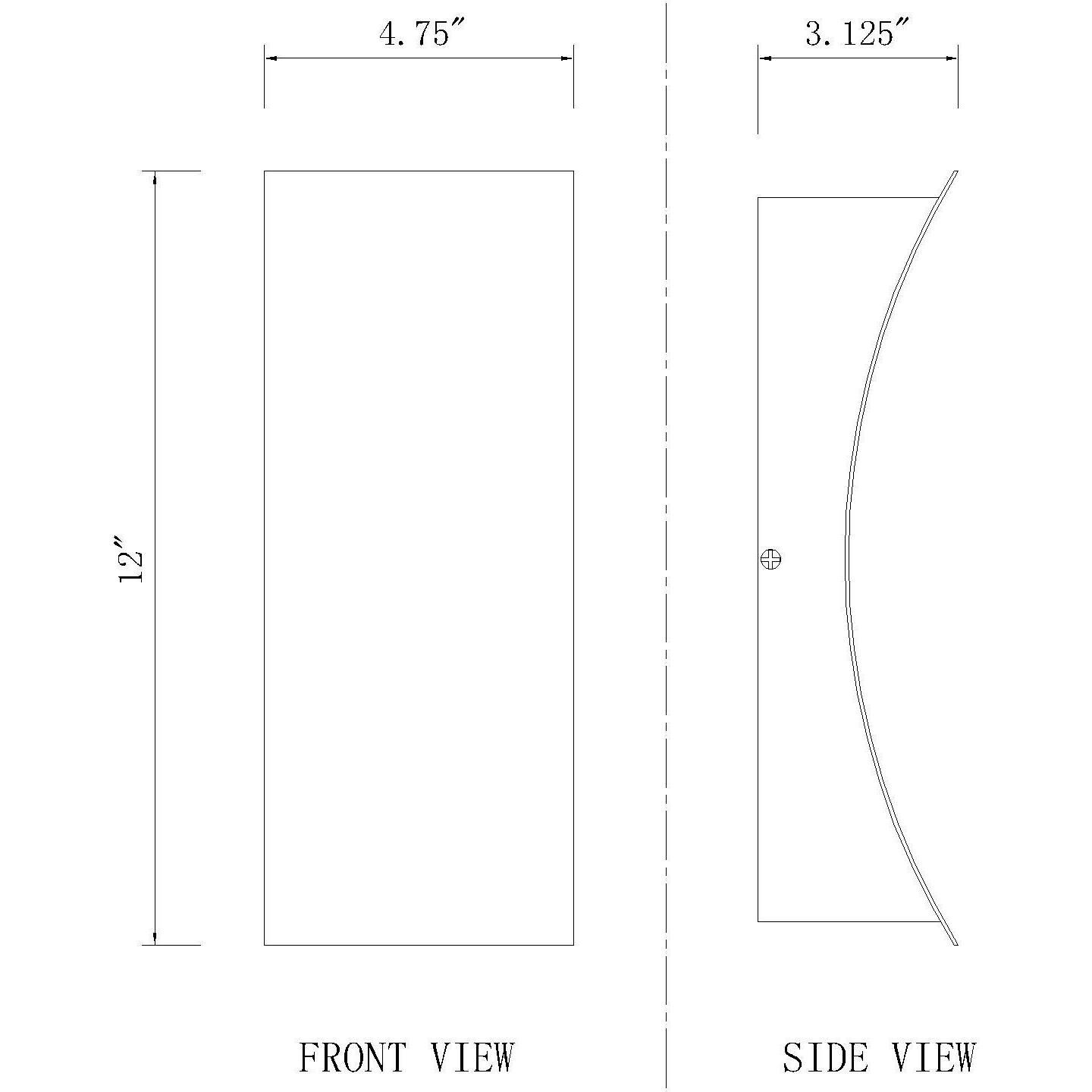 Landrum LED 12 inch Black Outdoor Wall Light
