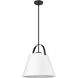 Z-Studio 1 Light 18 inch Matte Black Pendant Ceiling Light