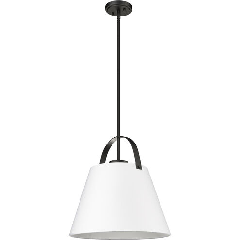 Z-Studio 1 Light 18 inch Matte Black Pendant Ceiling Light