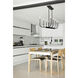 Haylie 10 Light 44 inch Matte Black and Brushed Nickel Linear Chandelier Ceiling Light